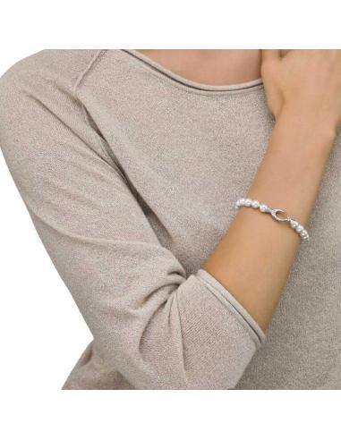 Pulsera Majorica plata y perlas 7 mm
